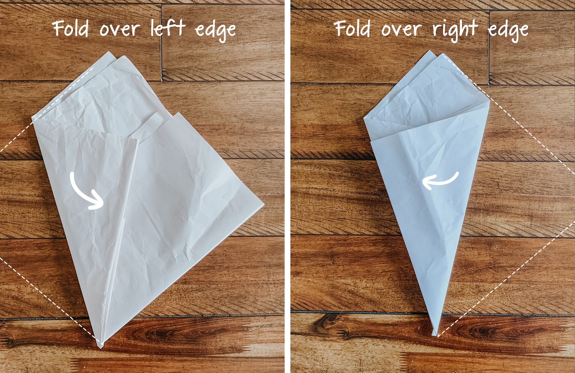 How to fold paper filler