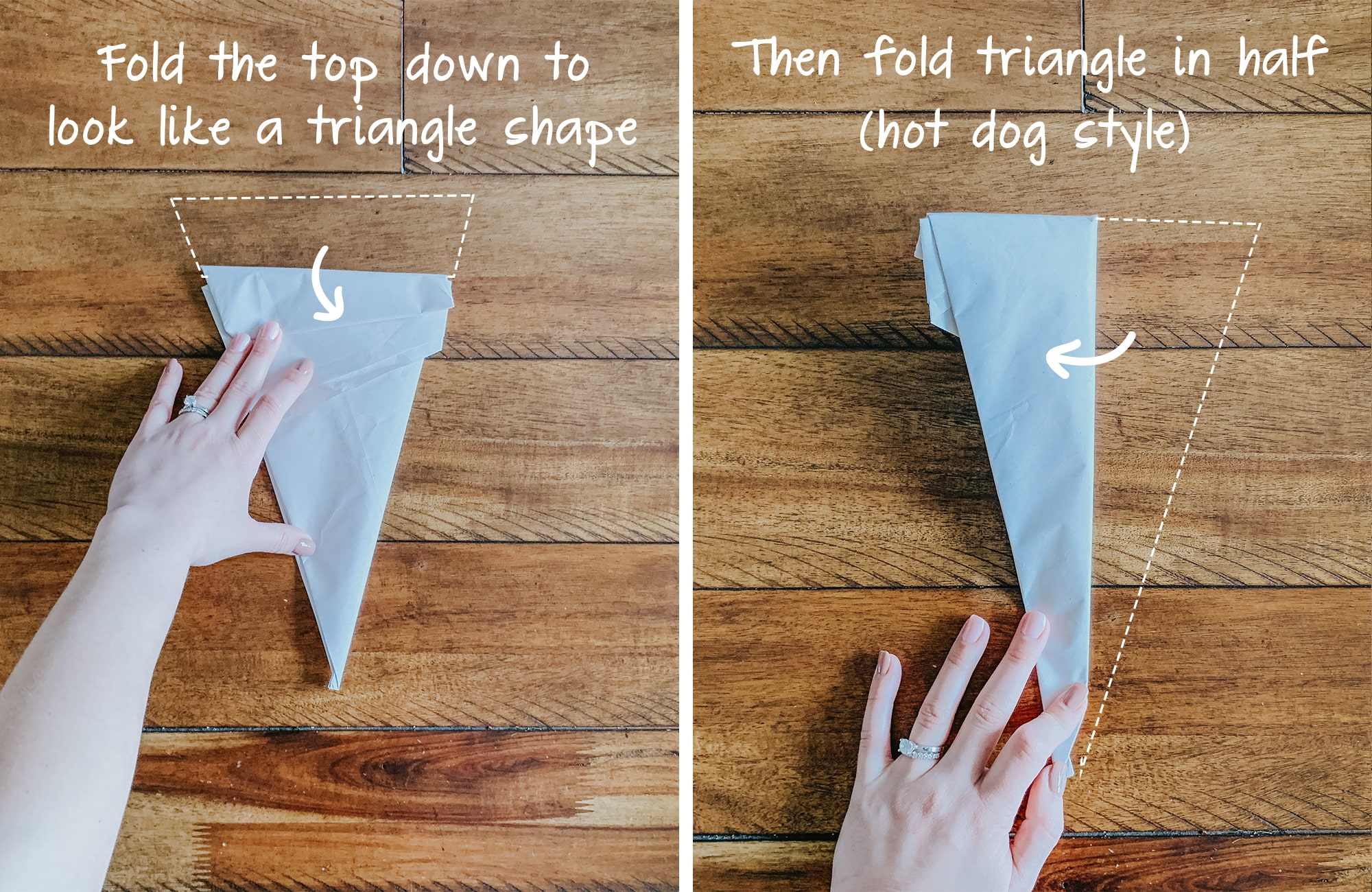 How to fold paper filler