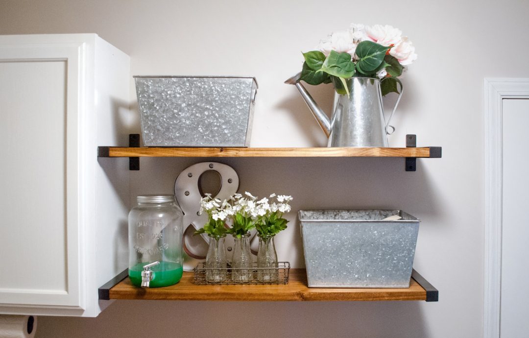 Get Budget-Friendly, Open Shelving using IKEA’s Granhult Brackets