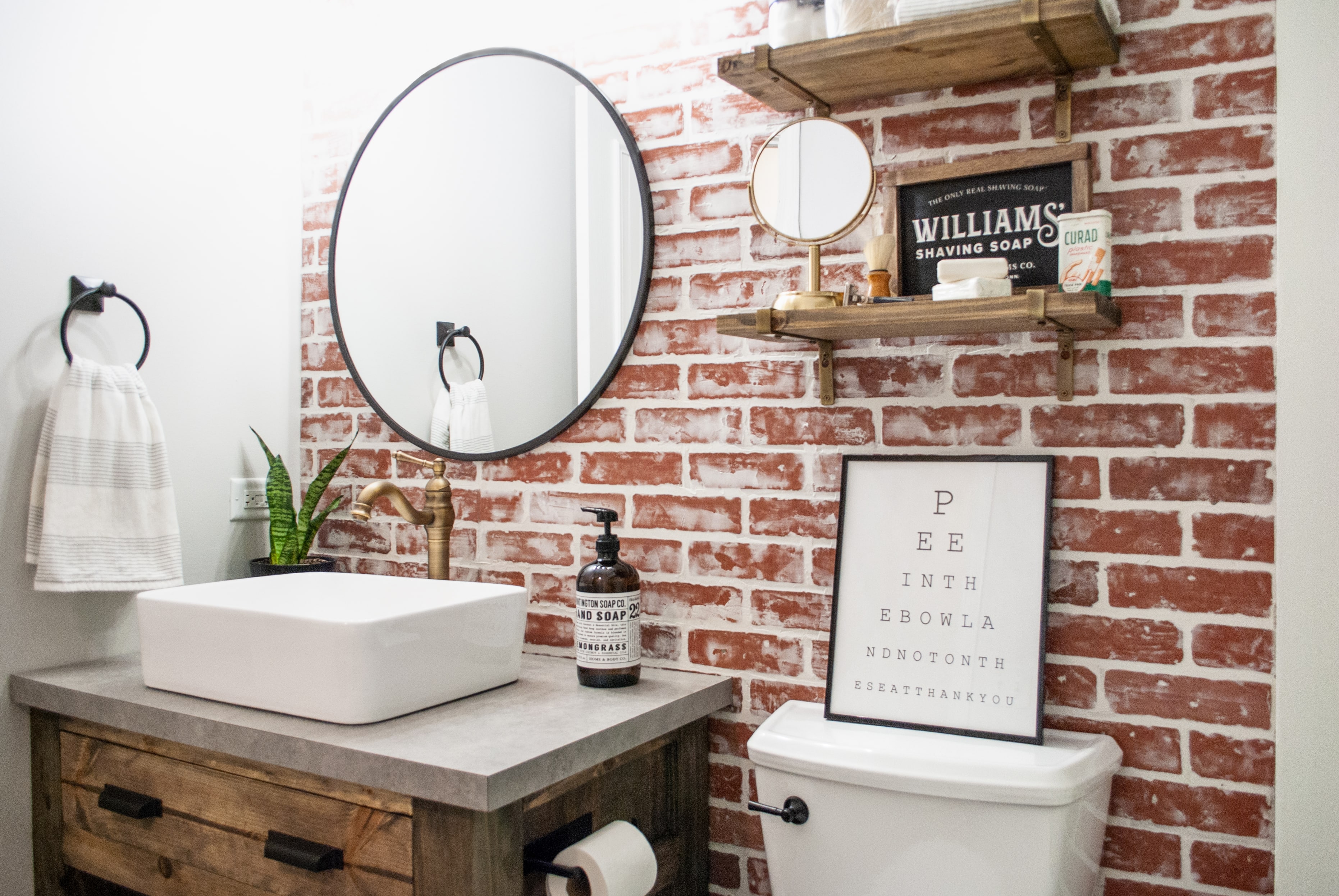 Diy Faux Brick Wall Sammy On State