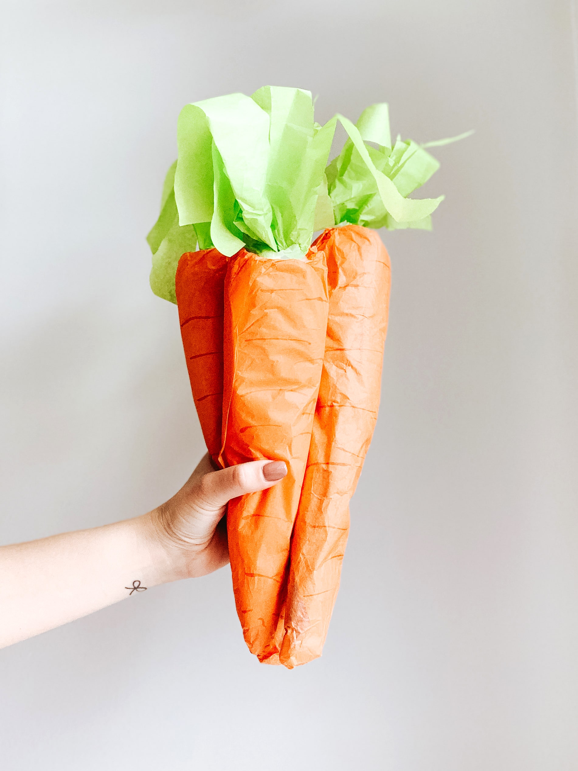 Tissue Paper Carrots