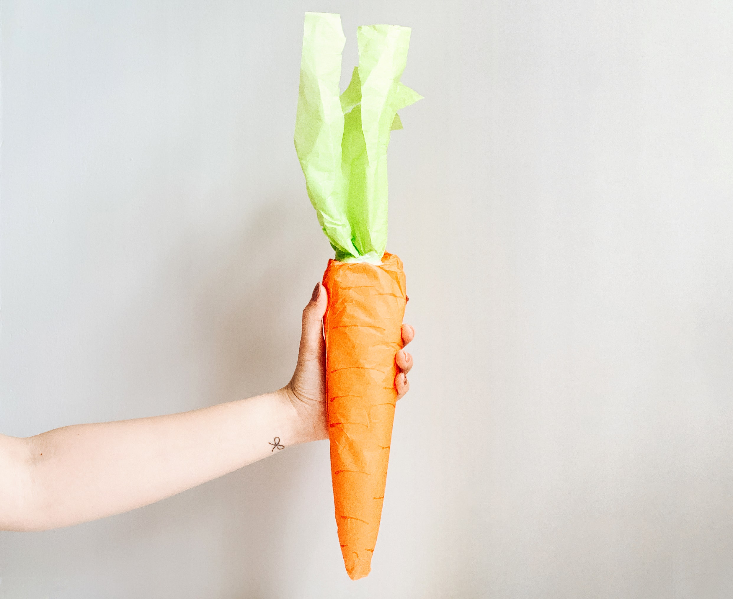 Easter Craft - Tissue Paper Carrots
